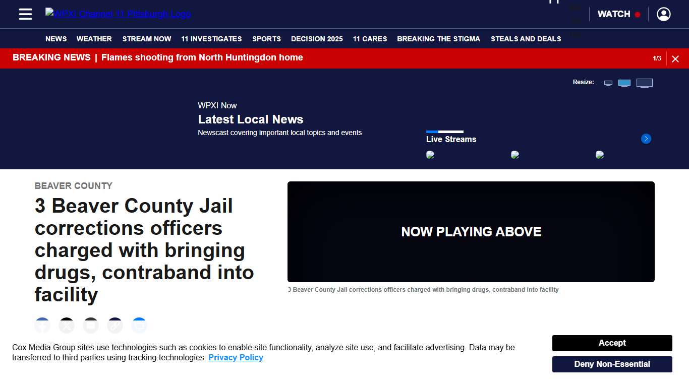 BEAVER COUNTY JAIL DRUGS: 3 Beaver County Jail corrections officers charged with bringing drugs, contraband into facility - WPXI